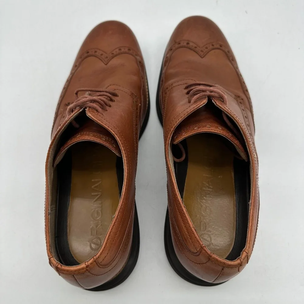 Cole Haan C26472 Mens 9.5M Java Leather OriginalGrand Wingtip Oxford Dress Shoes